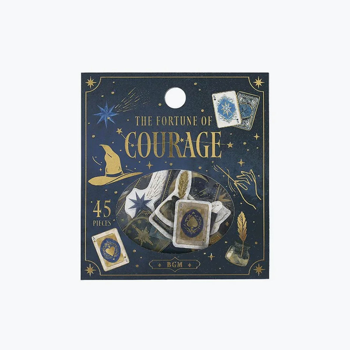 BGM - Planner Sticker - Flake Seal - Fortune - Courage