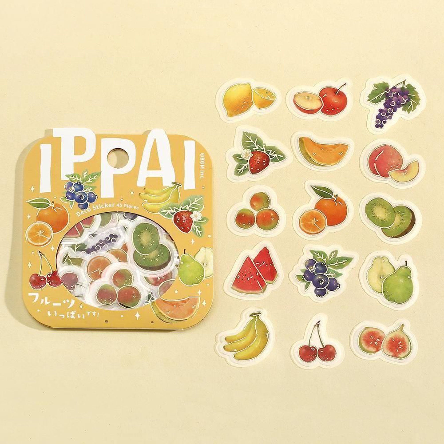 BGM - Planner Sticker - Flake Seal - Ippai - Fruit
