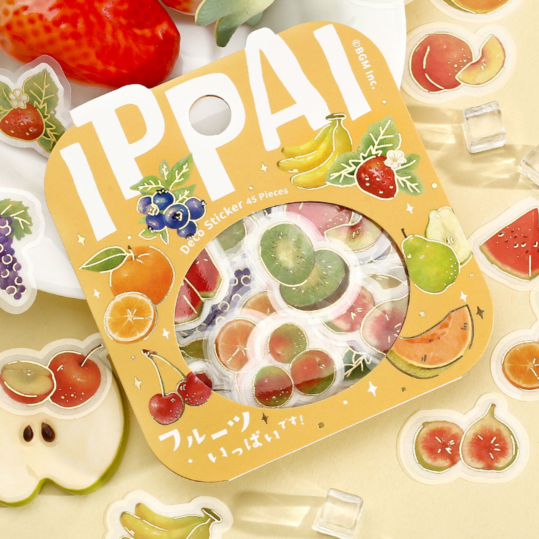 BGM - Planner Sticker - Flake Seal - Ippai - Fruit