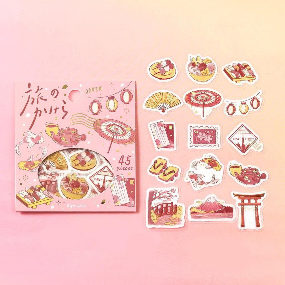 BGM - Planner Sticker - Flake Seal - Journey - To Japan