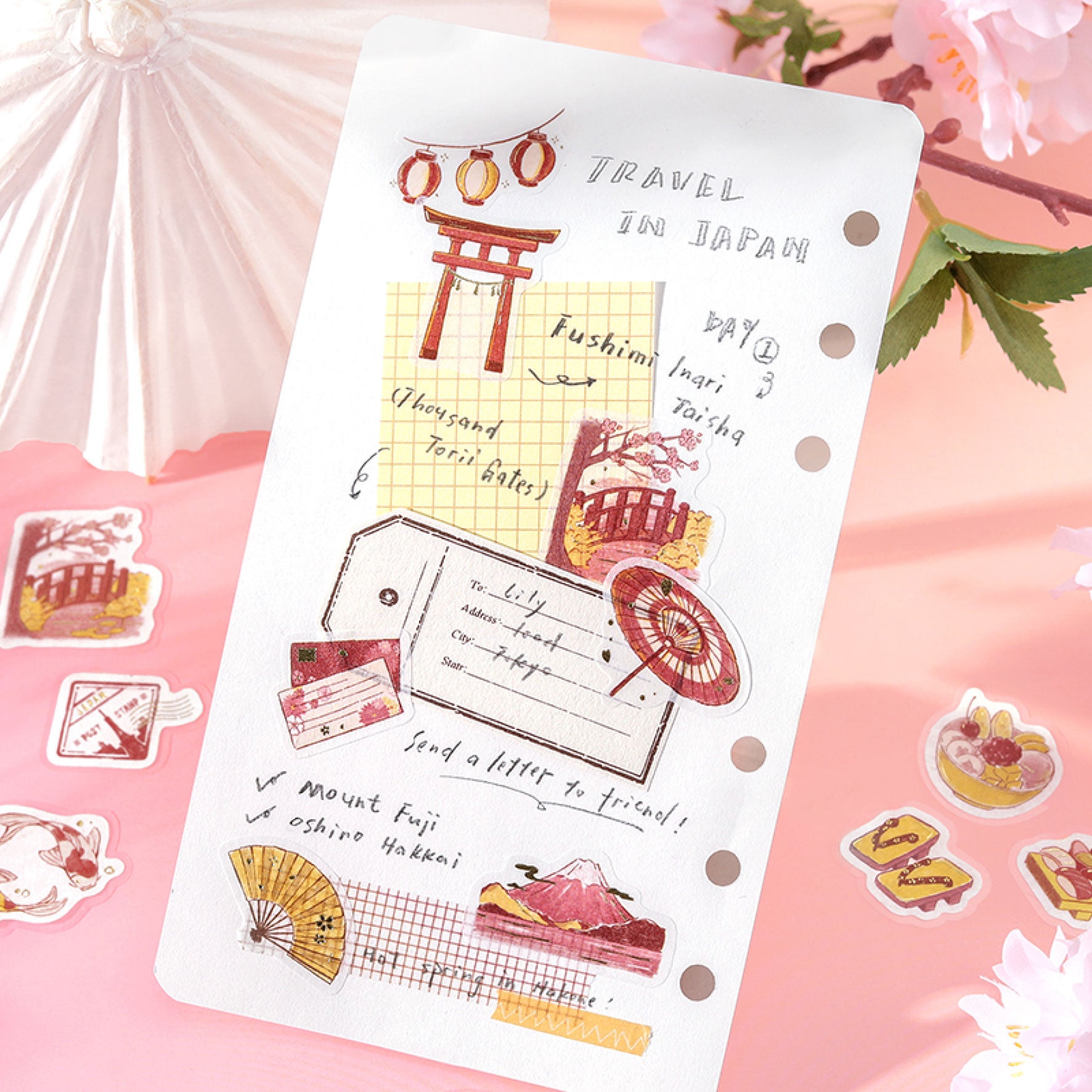 BGM - Planner Sticker - Flake Seal - Journey - To Japan