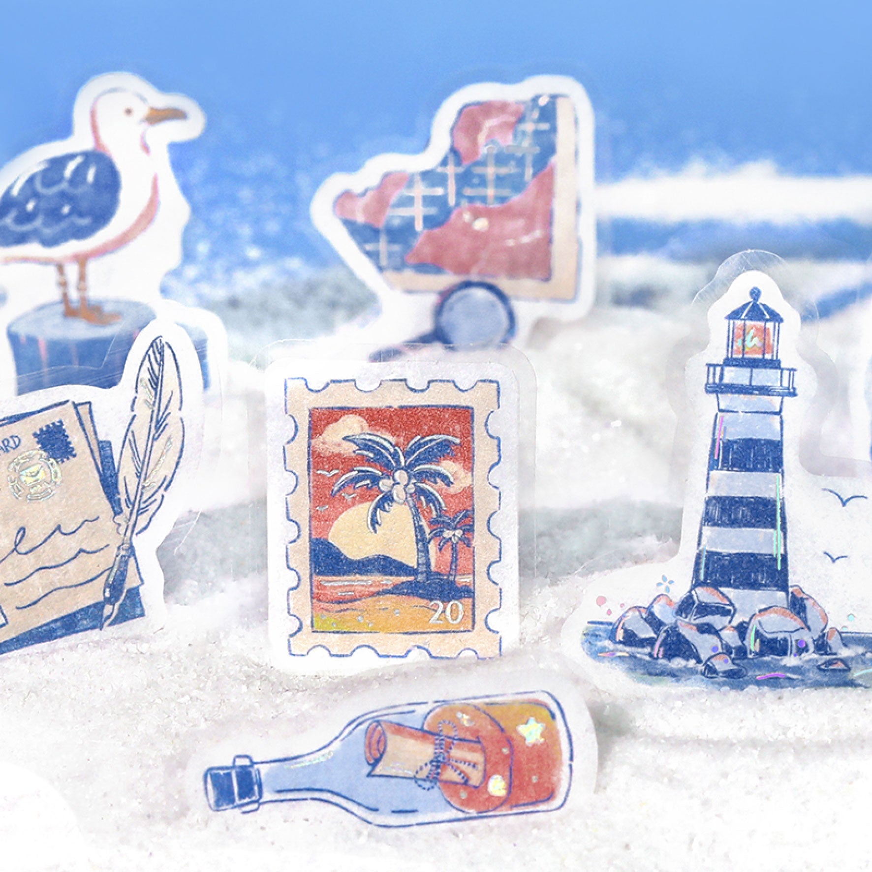 BGM - Planner Sticker - Flake Seal - Journey - To the Sea