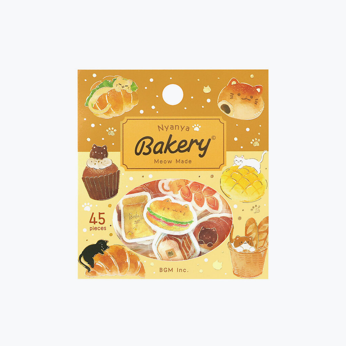 BGM - Planner Sticker - Flake Seal - Let's Eat, Meow! - Bakery