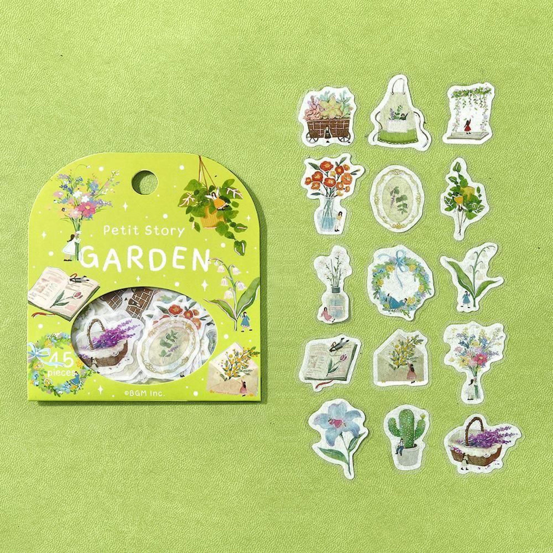 BGM - Planner Sticker - Flake Seal - Petit Story - Garden