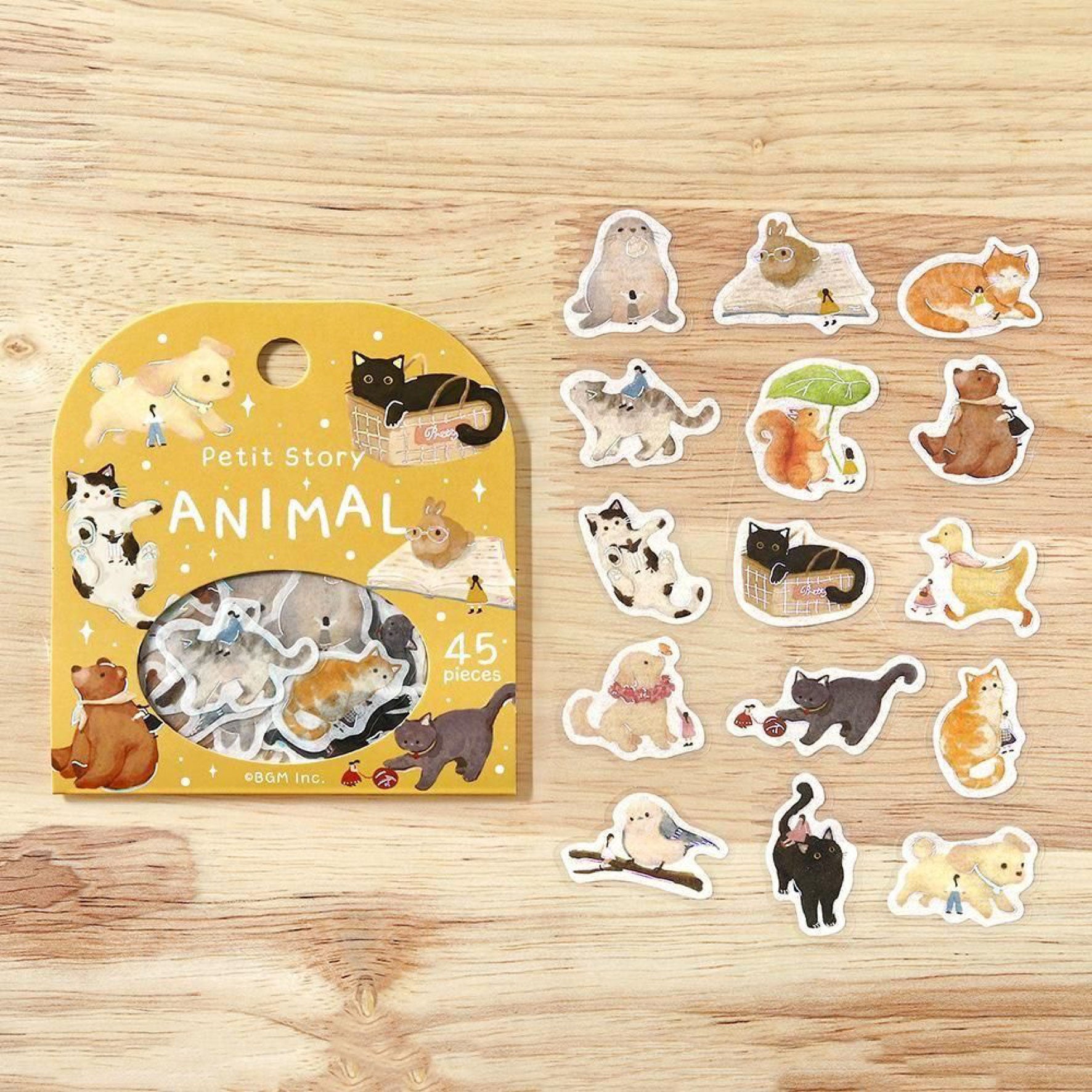 BGM - Planner Sticker - Flake Seal - Petit Story - Animal