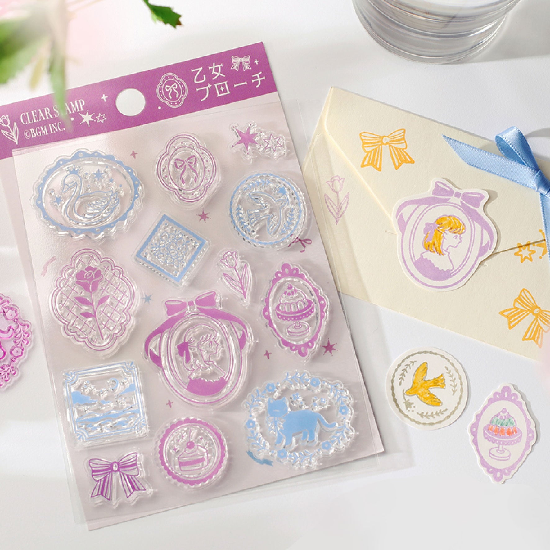 BGM - Stamp - Clear - Brooch