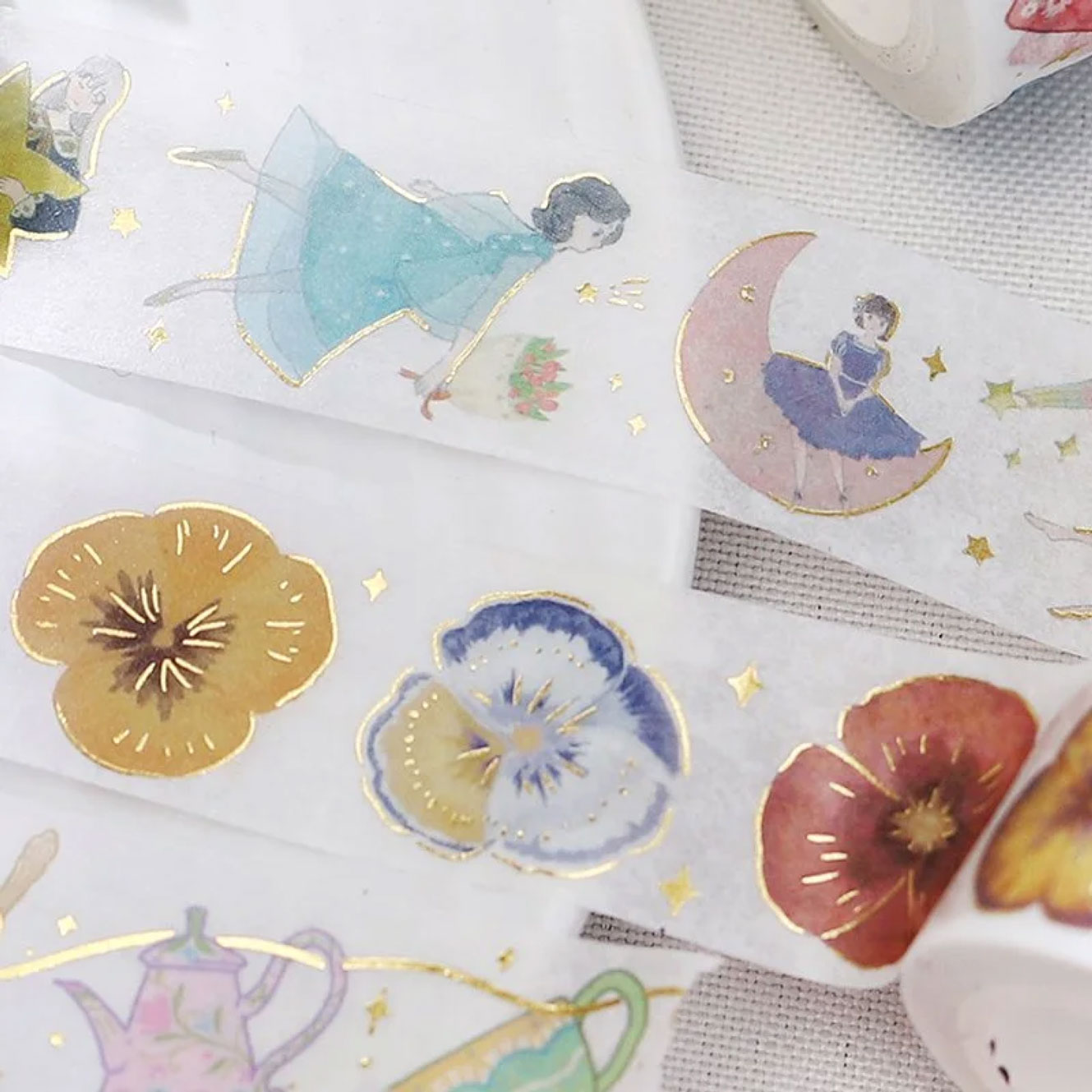 BGM - Washi Tape - Life - Pansy <Outgoing>