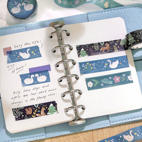 BGM - Washi Tape - Nordic Forest - Swan Lake