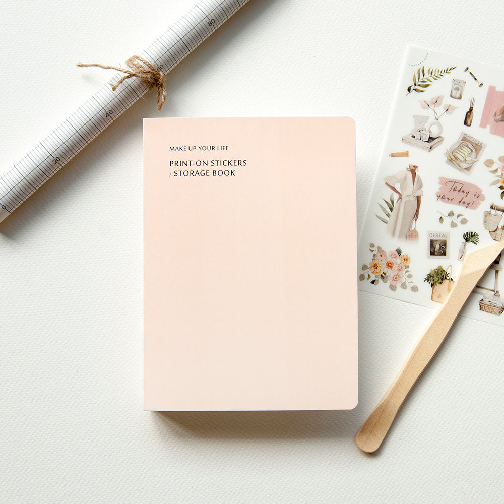 MU Lifestyle - Sticker Storage Folder - Nude Pink