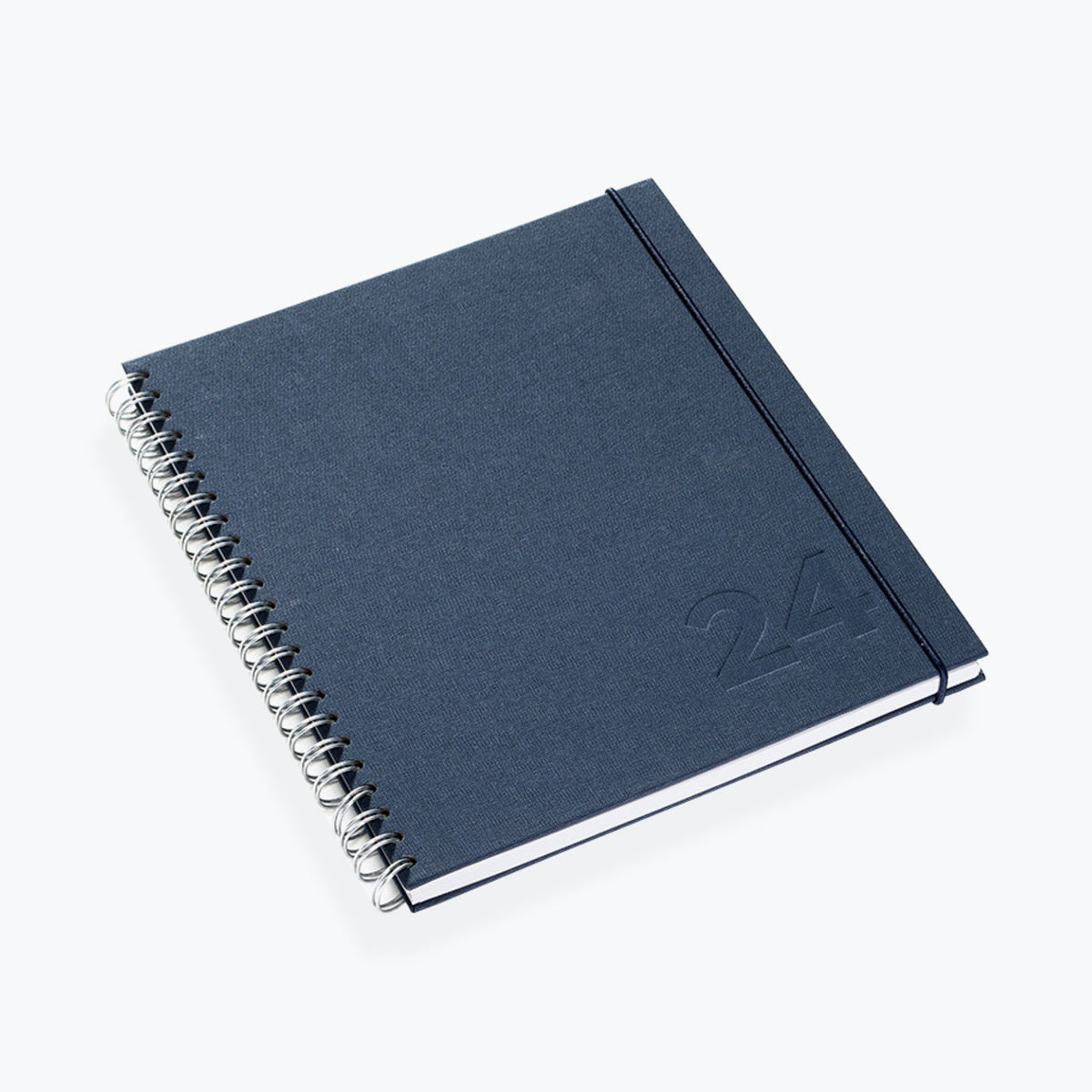 Bookbinders Design - 2024 Diary - Wire-O - Regular - Smoke Blue