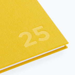 Bookbinders Design - 2025 Diary - Hardcover - Regular - Sun Yellow