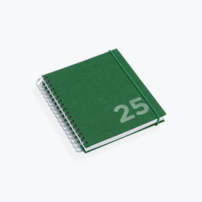 Bookbinders Design - 2025 Diary - Wire-O - Small - Green