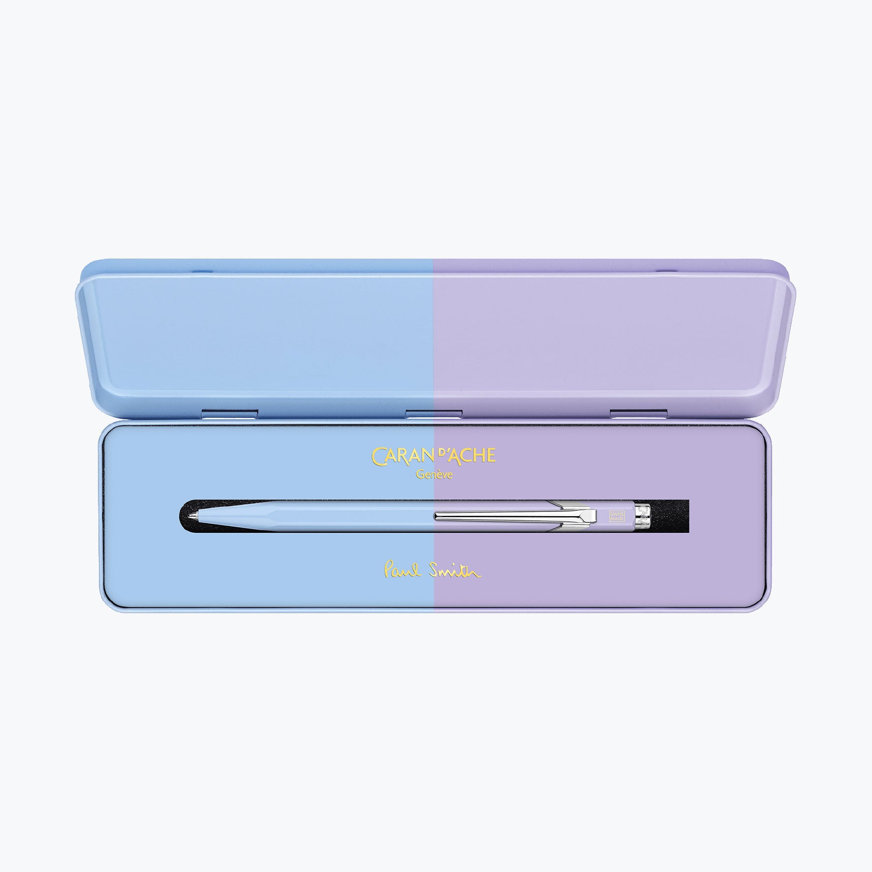 Caran d'Ache - Ballpoint Pen - 849 Paul Smith 4 - Sky Blue & Lavender Purple