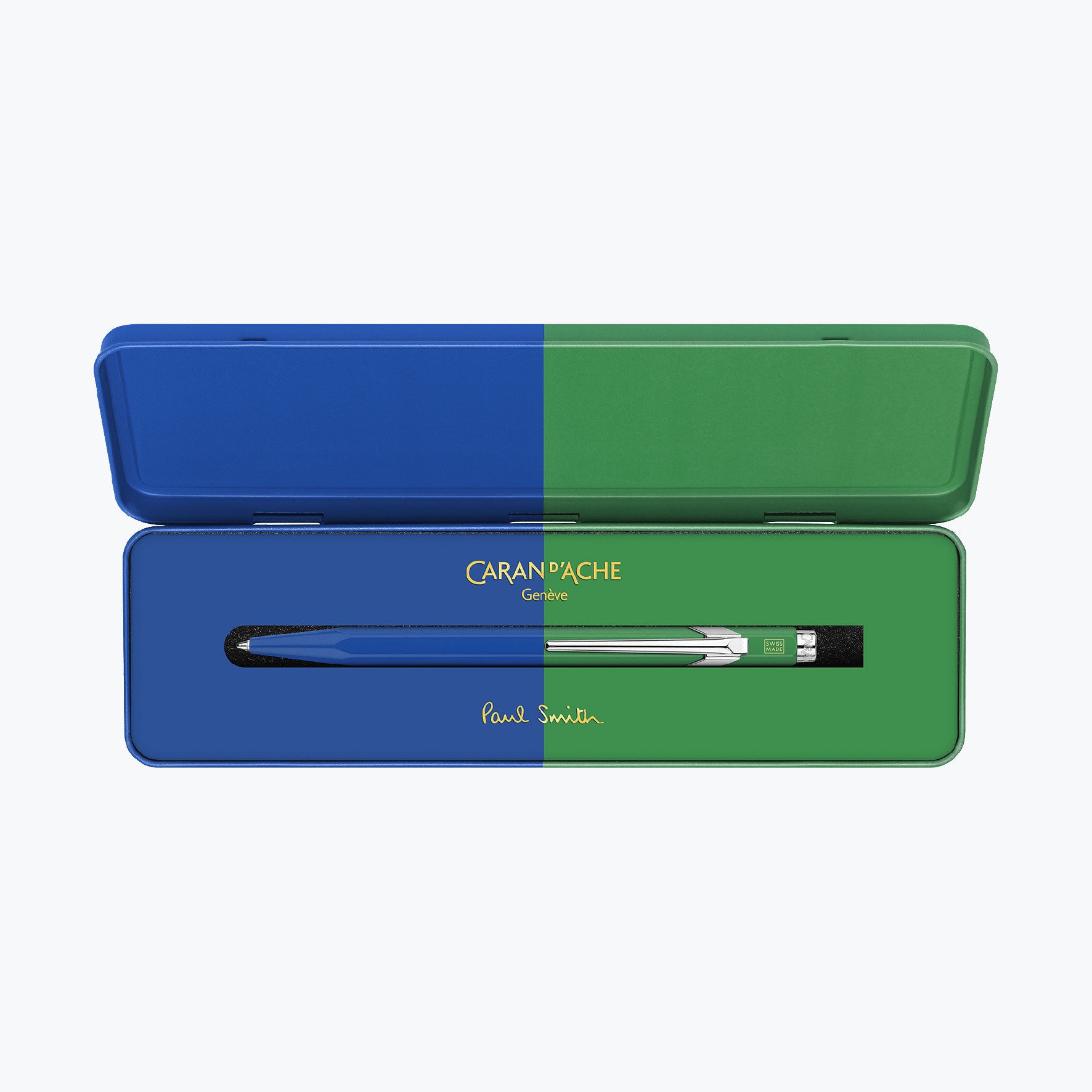 Caran d'Ache - Ballpoint Pen - 849 Paul Smith 4 - Cobalt Blue & Emerald Green