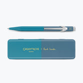 Caran d'Ache - Ballpoint Pen - 849 Paul Smith 4 - Cyan Blue & Steel Blue