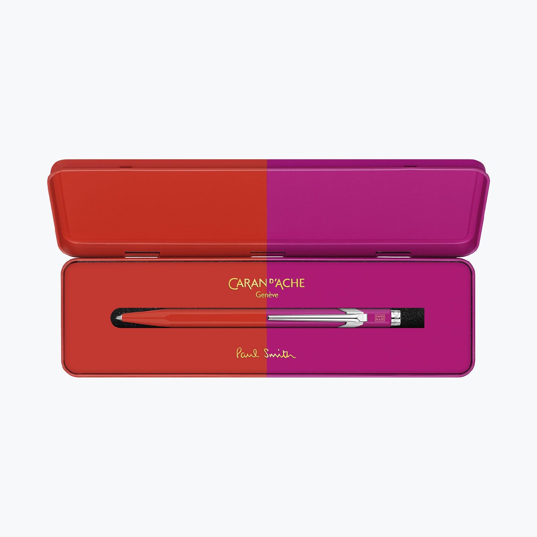 Caran d'Ache - Ballpoint Pen - 849 Paul Smith 4 - Warm Red & Melrose Pink