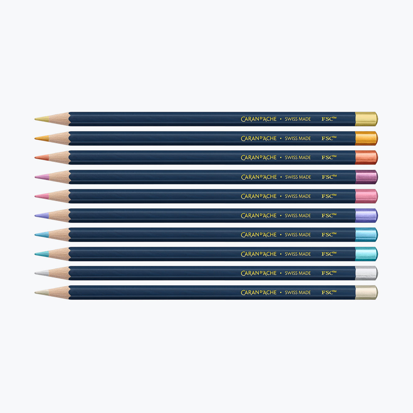 Caran d'Ache - Coloured Pencils - Cosmic Blue