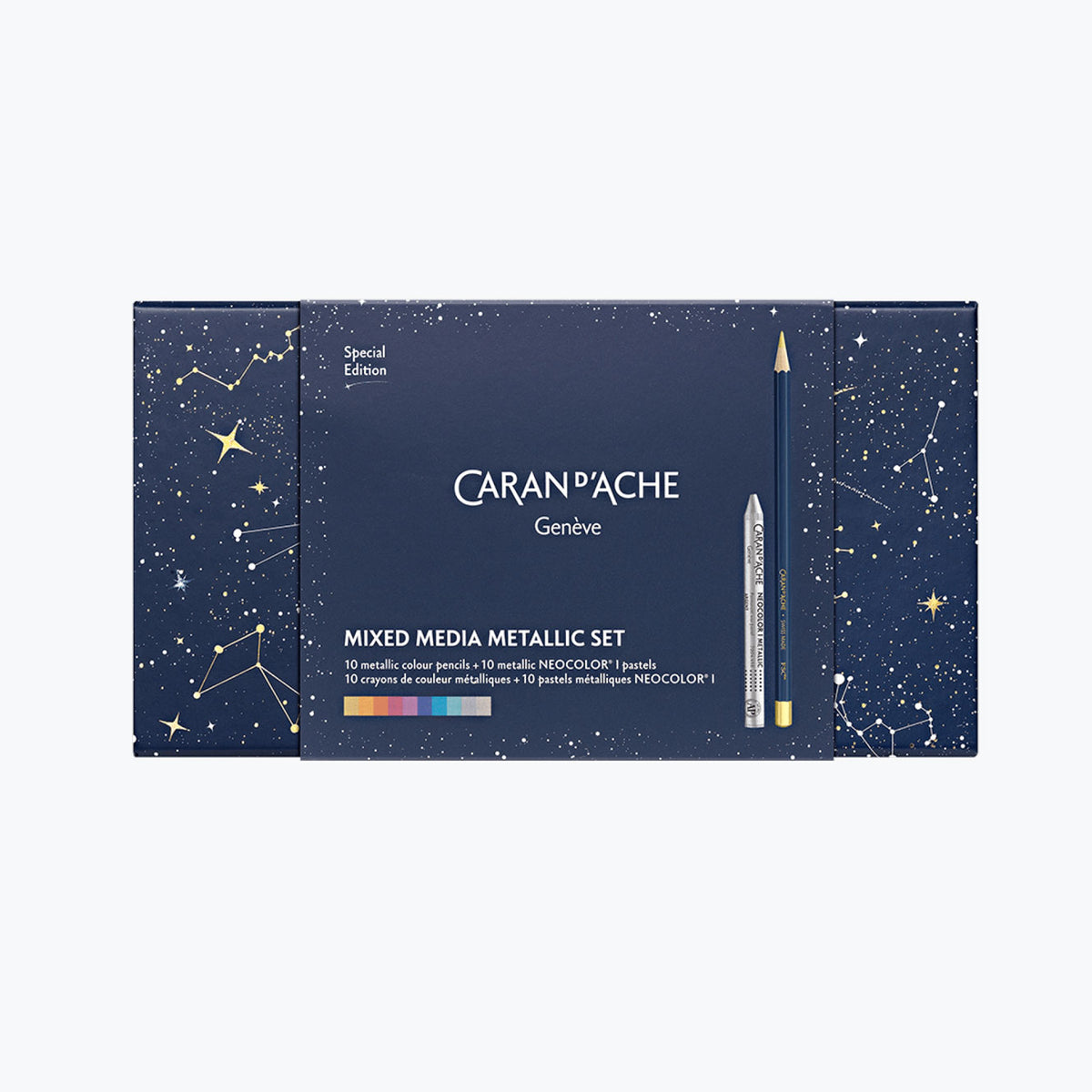 Caran d'Ache - Mixed Media Set - Cosmic Blue