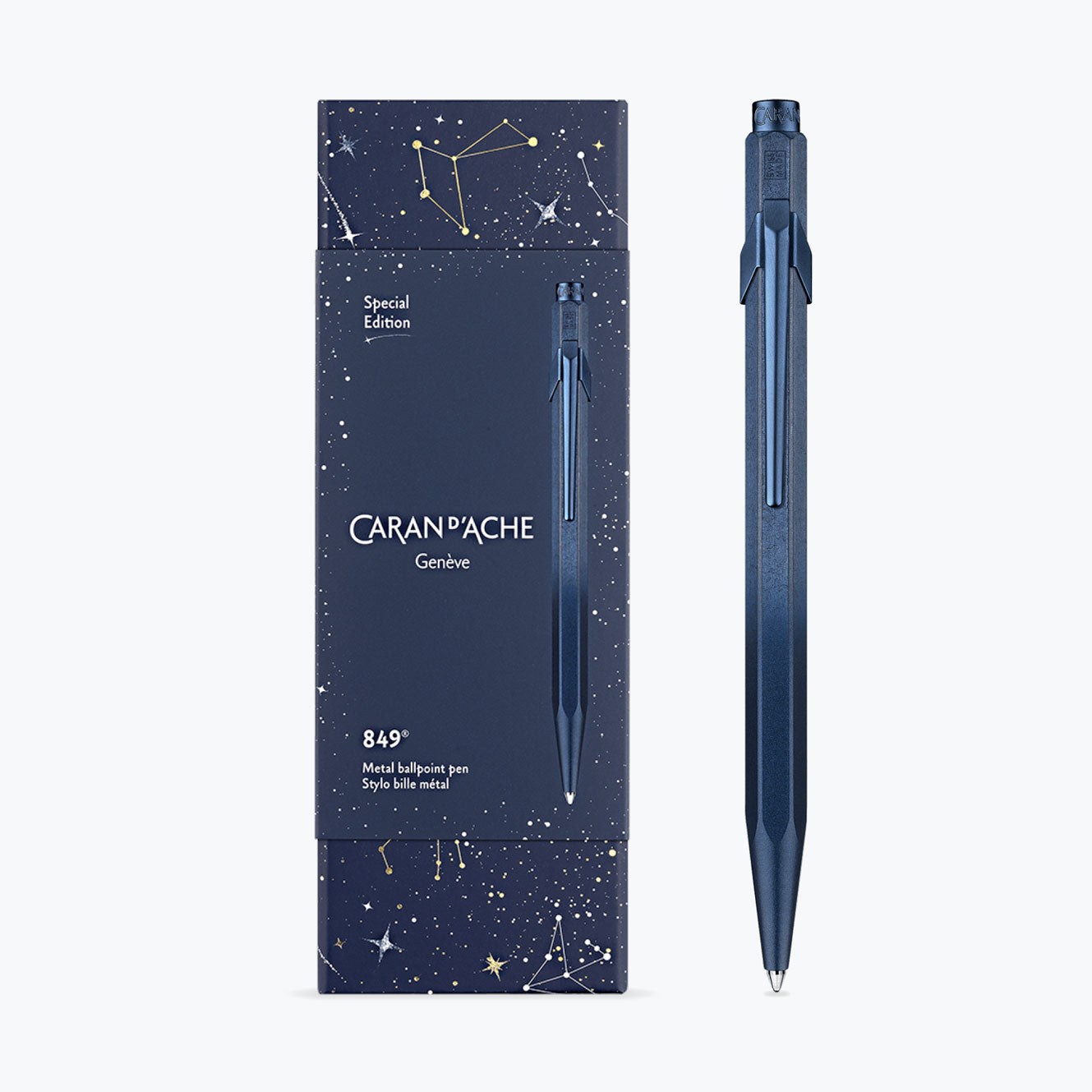 Caran d'Ache - Ballpoint Pen - 849 - Cosmic Blue - Blue