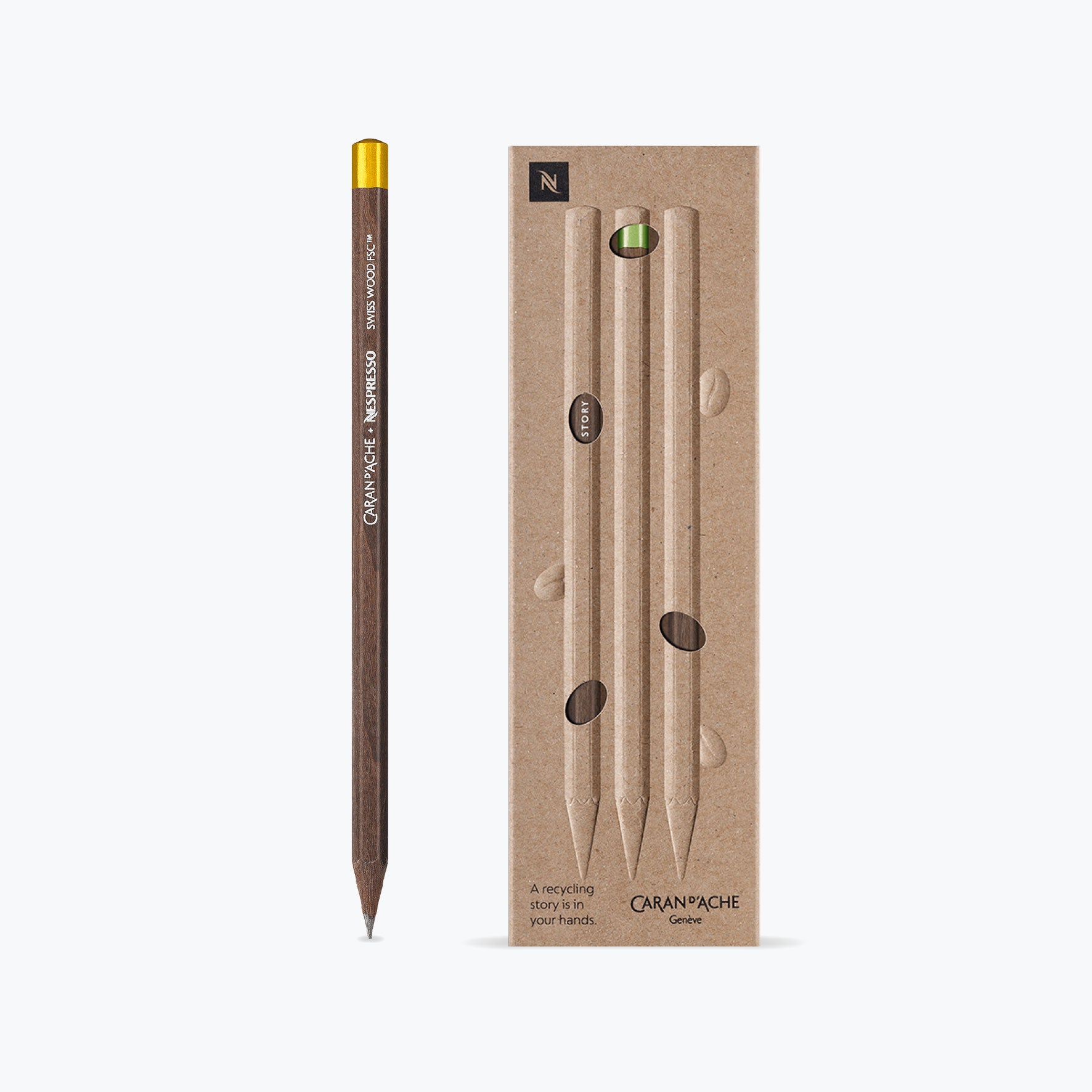 Caran d'Ache - Pencil - Swiss Wood Nespresso 4 - Box of 3 <Outgoing>