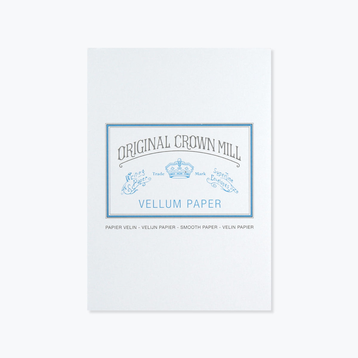 Crown Mill - Writing Pad - A5 - Vellum White