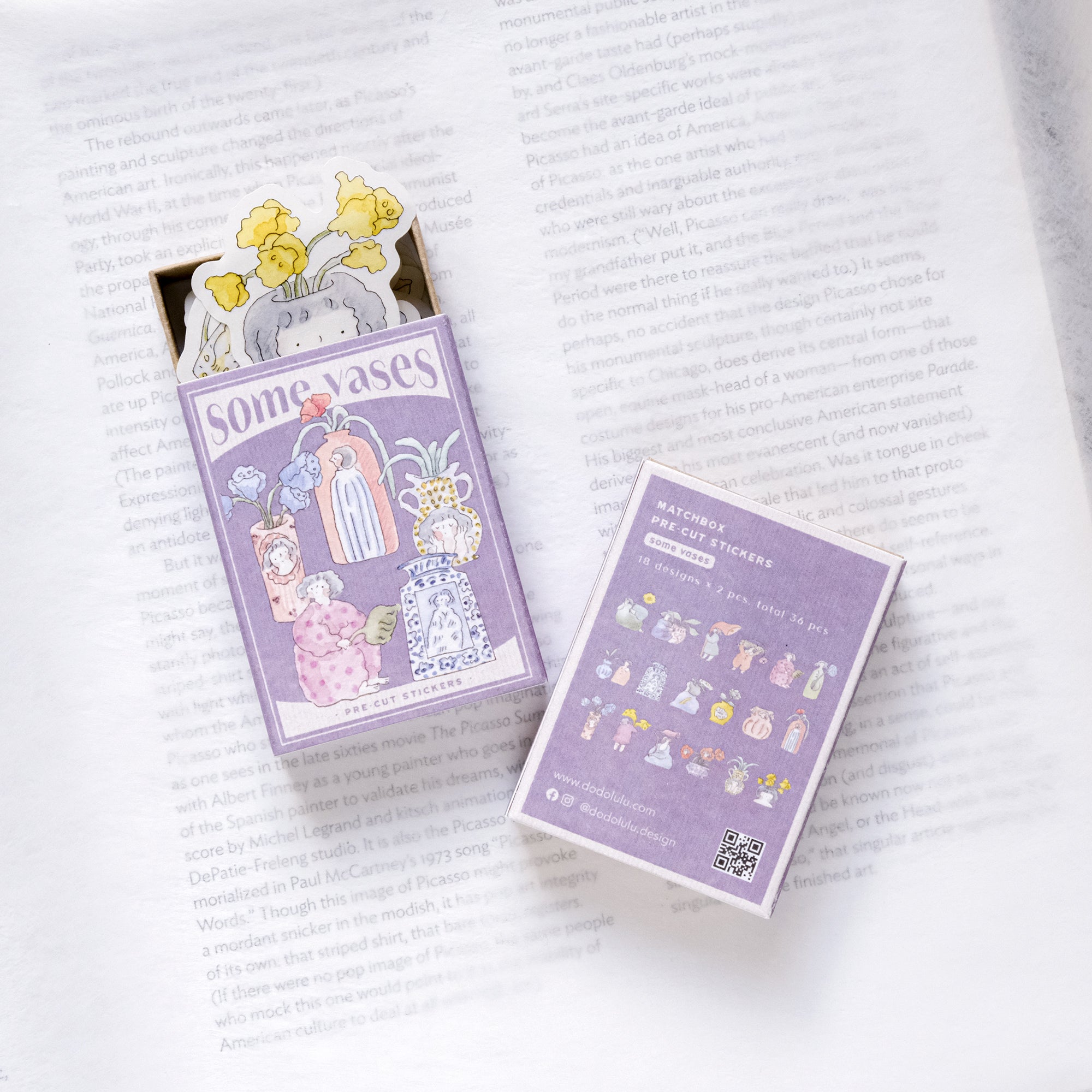 Dodolulu - Planner Sticker Matchbox - Some Vases (05)