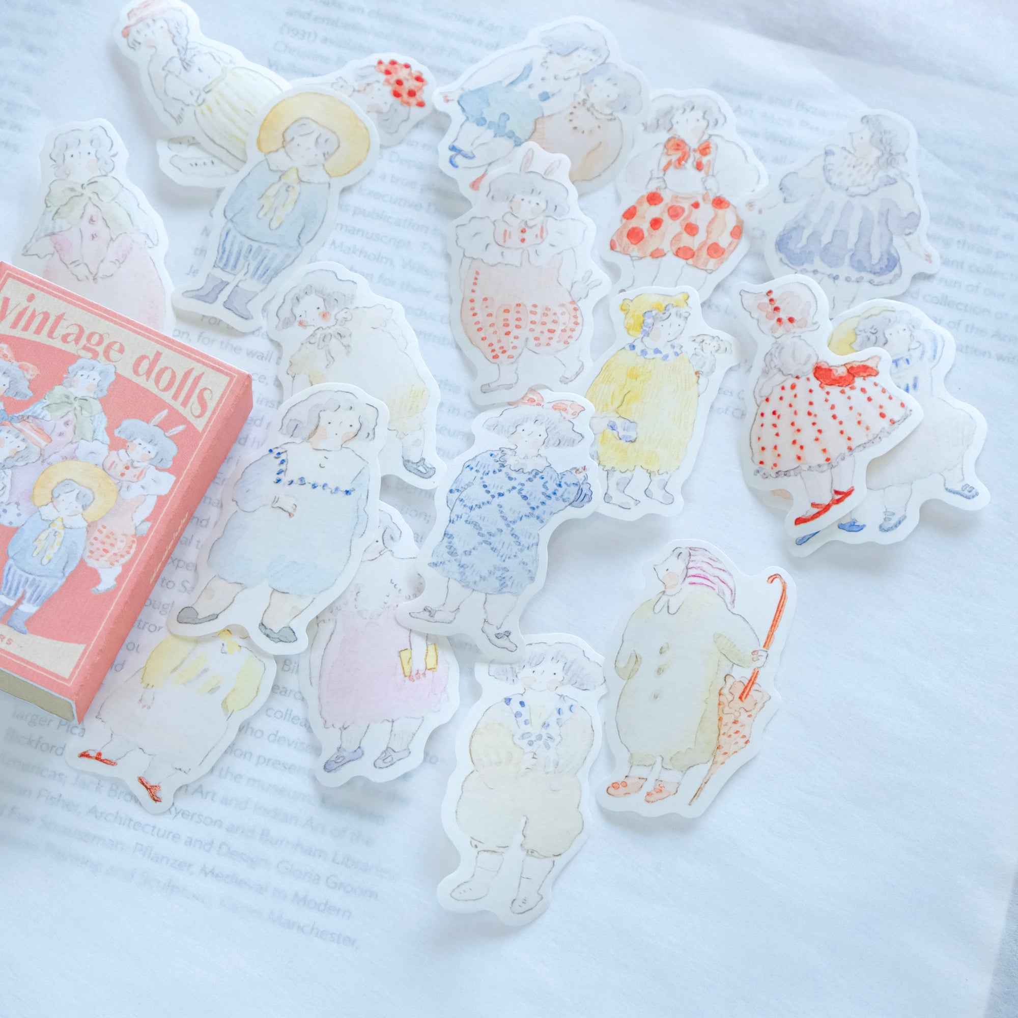 Dodolulu - Planner Sticker Matchbox - Vintage Dolls (08)