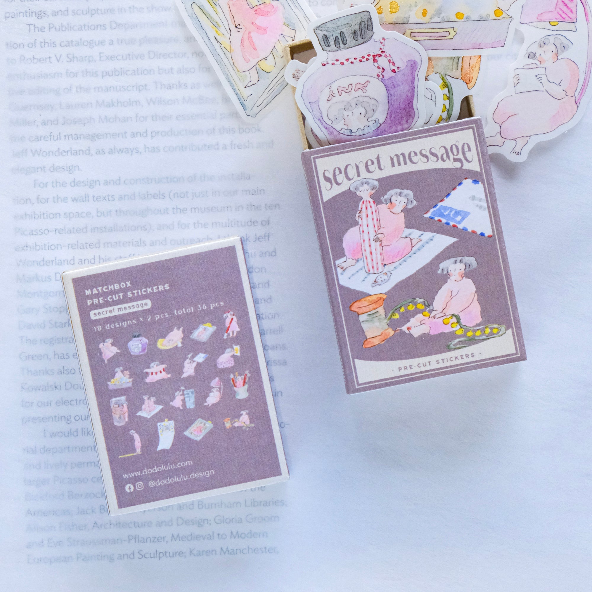 Dodolulu - Planner Sticker Matchbox - Secret Message (07)