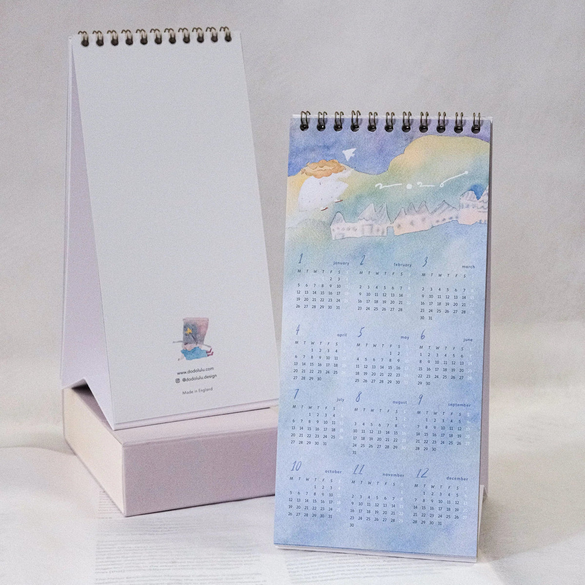 Dodolulu - 2026 Calendar - Monthly Slim Desk (DL)