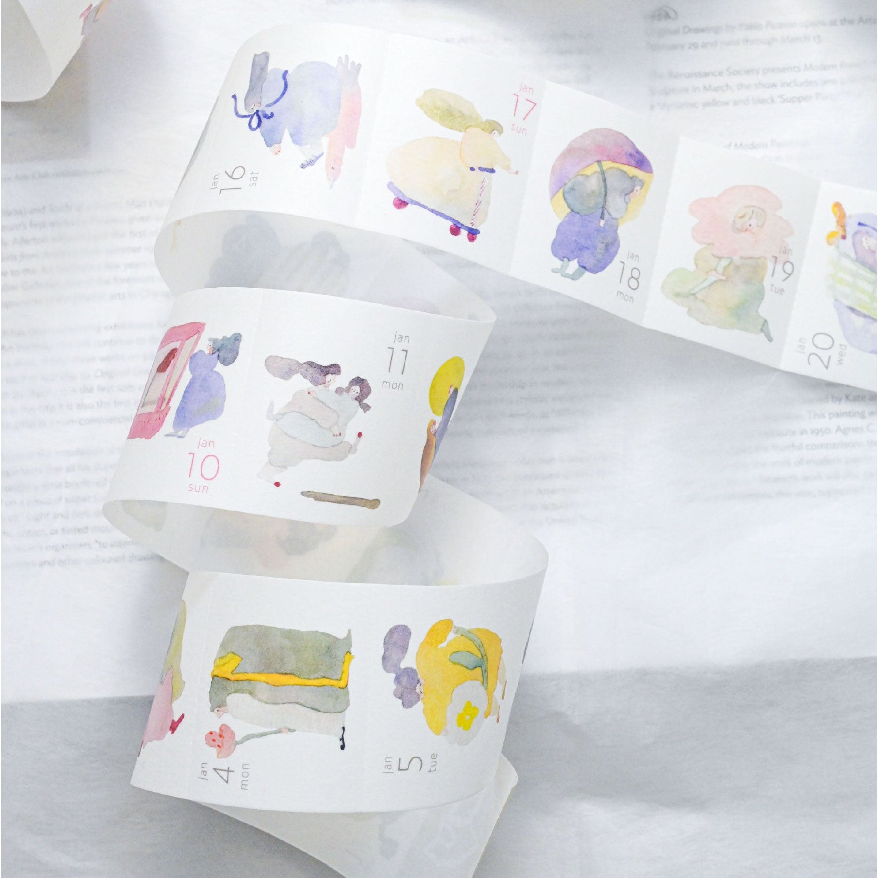 Dodolulu - 2027 Calendar - Washi Tape - 365
