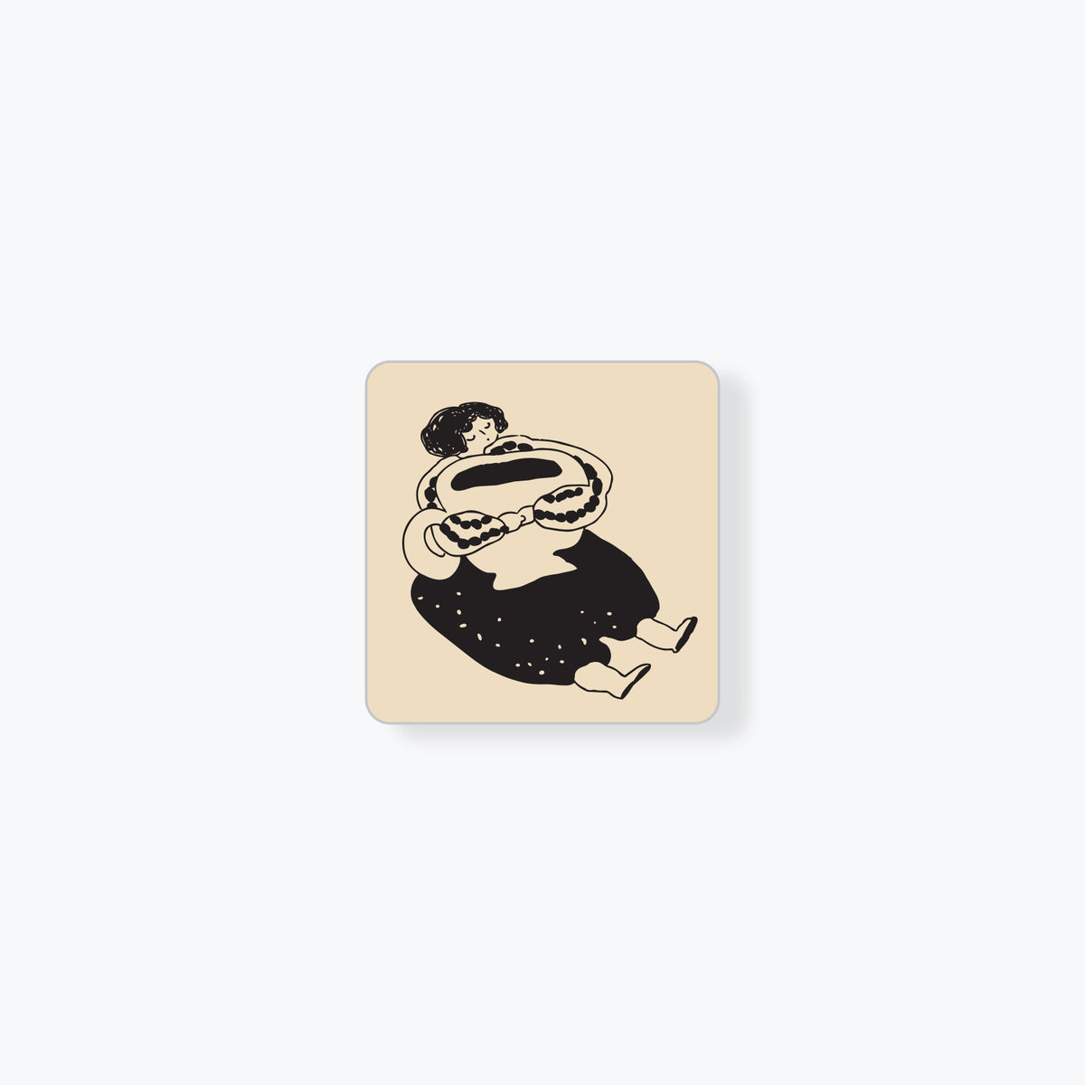 Dodolulu x Bookbinders Design - Stamp - Coffee Hug