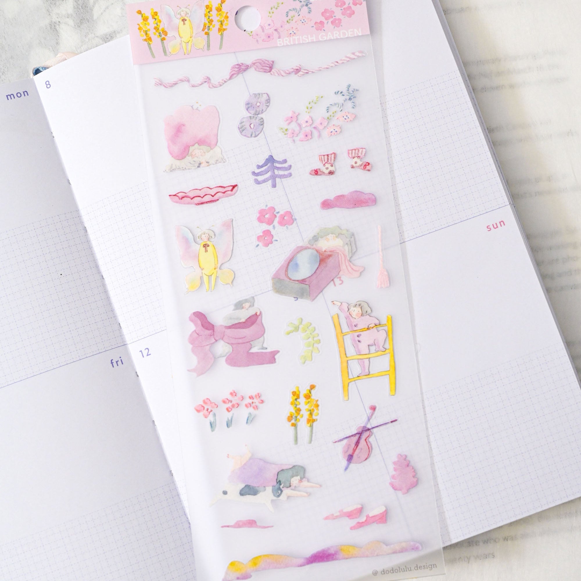 Dodolulu - Planner Sticker - British Garden