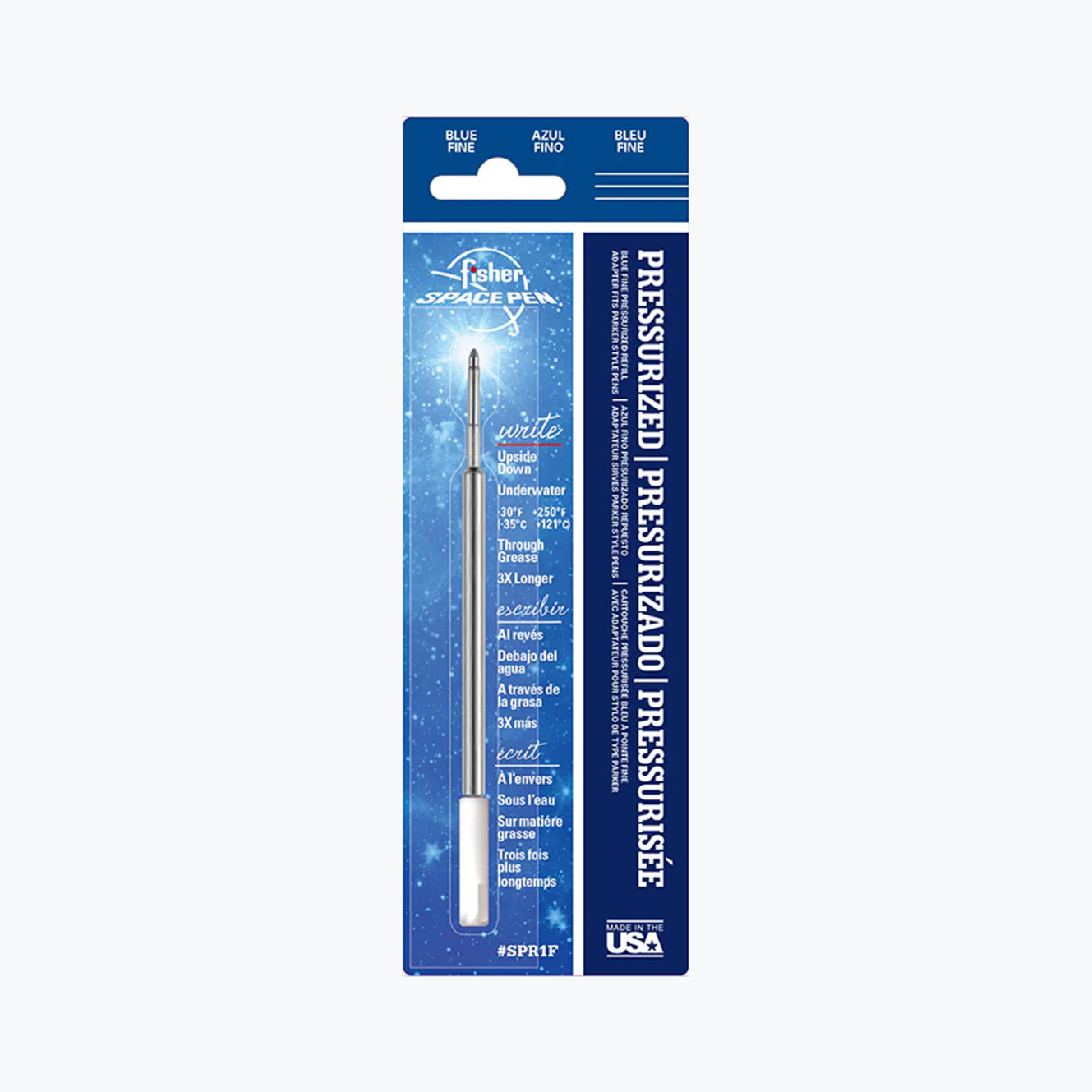 Fisher - Ballpoint Refill - Pressurised - Blue - Fine