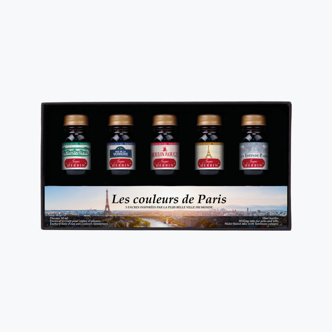 Herbin - Fountain Pen Ink - Set of 5 - Les Couleurs de Paris