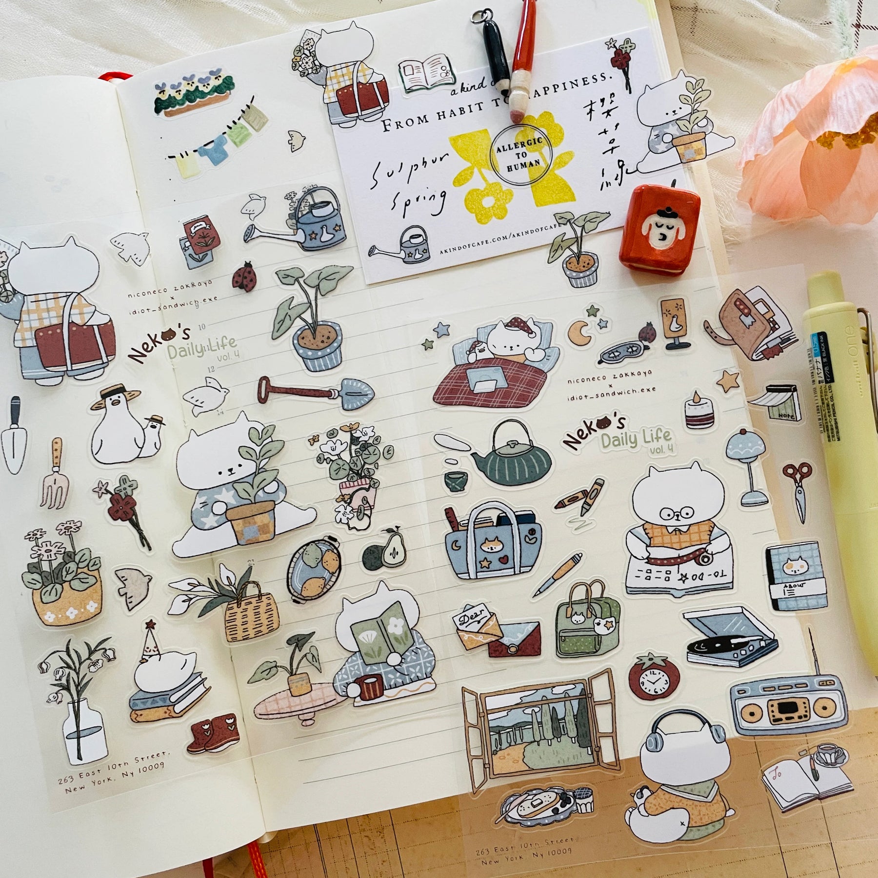 Niconeco Zakkaya - Planner Sticker - Neko's Daily Life Vol.4