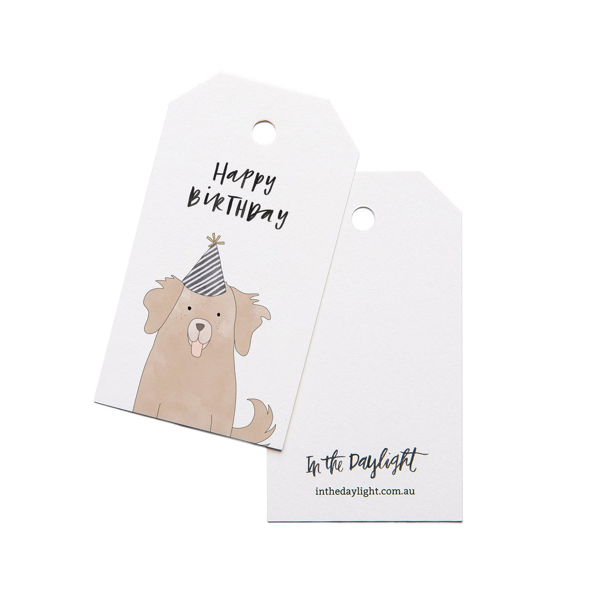 In the Daylight - Gift Tags - Pack of 5 - Birthday Dog