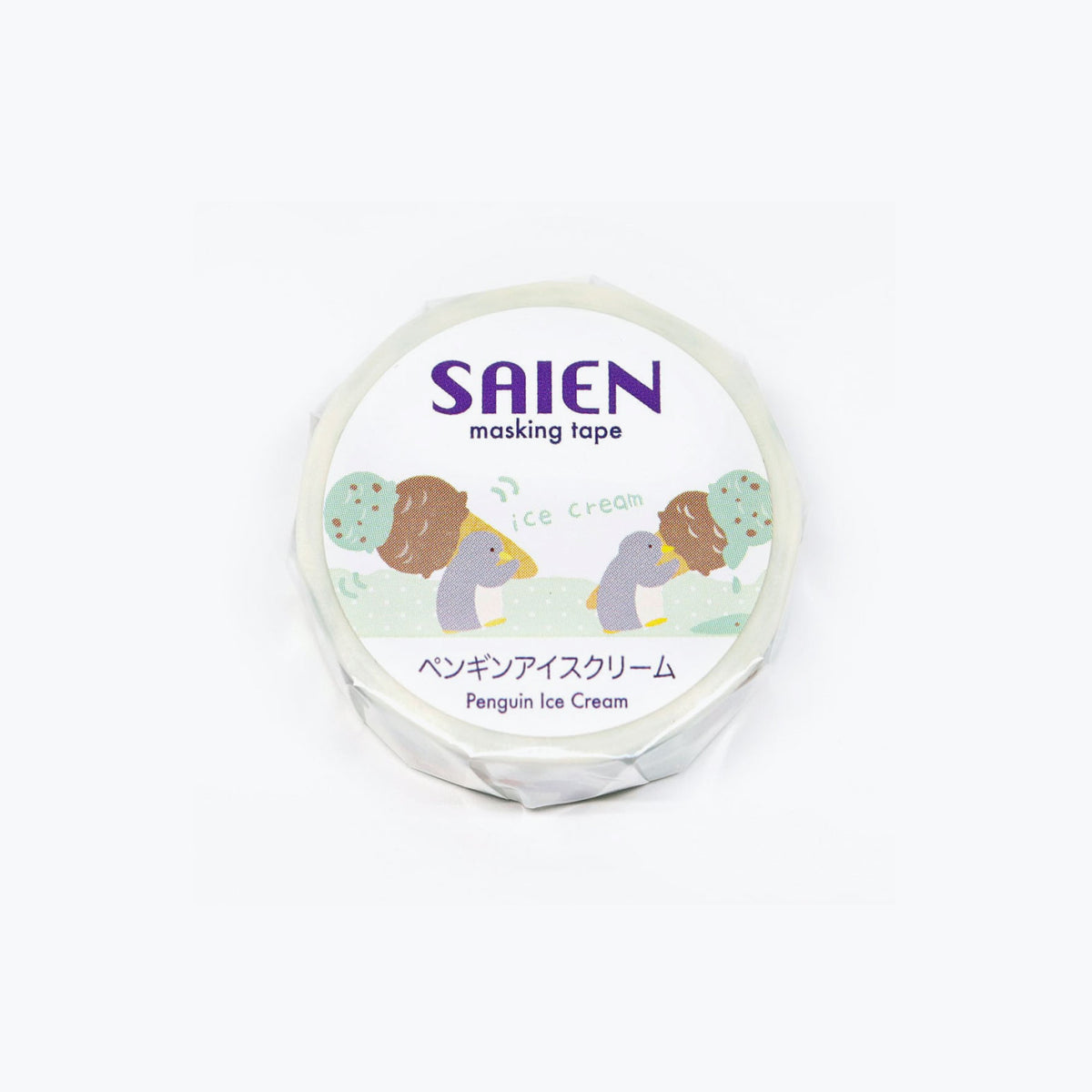Kamiiso - Washi Tape - Penguin Ice Cream