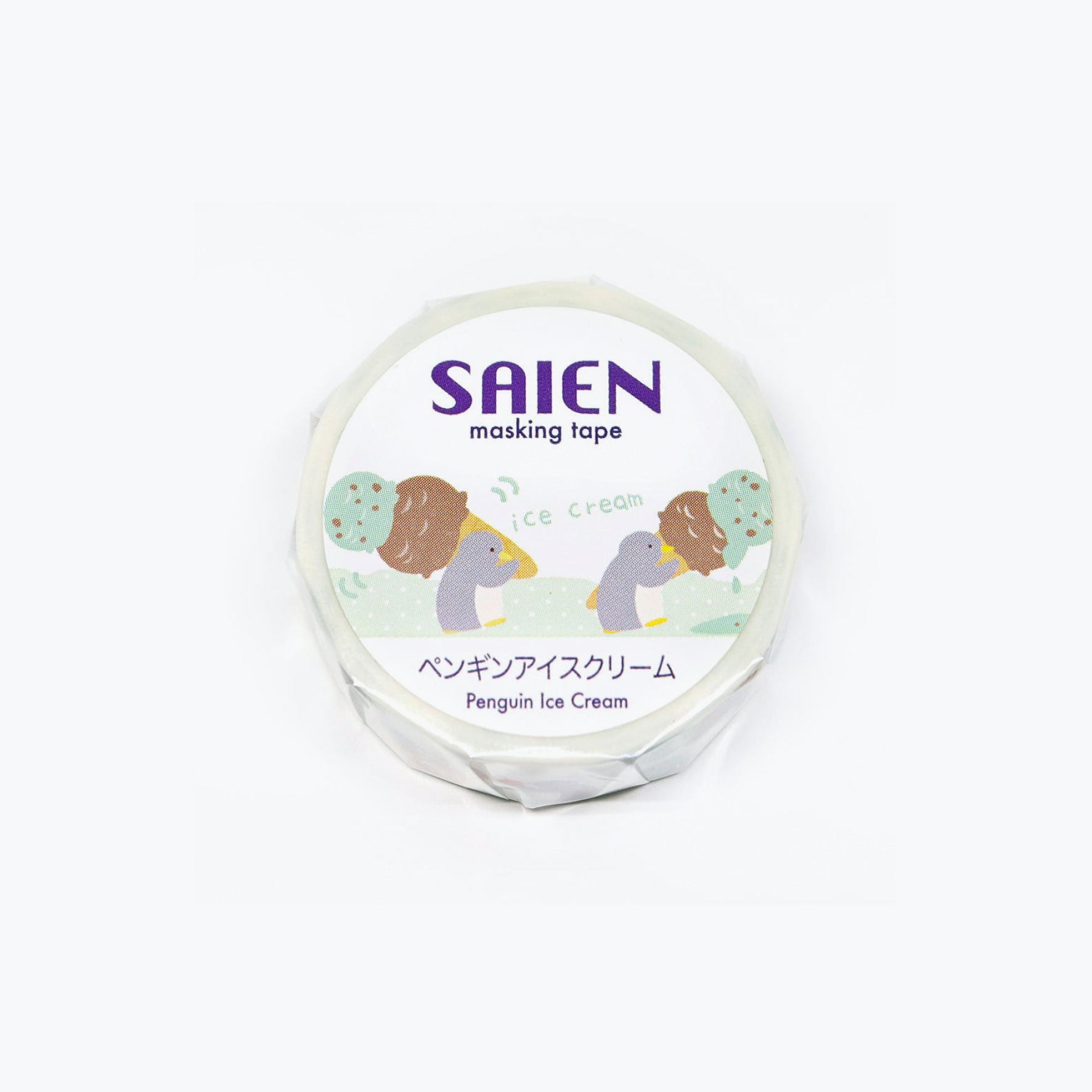 Kamiiso - Washi Tape - Penguin Ice Cream