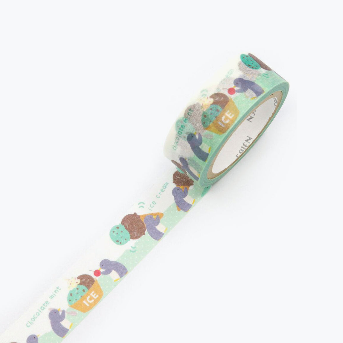 Kamiiso - Washi Tape - Penguin Ice Cream