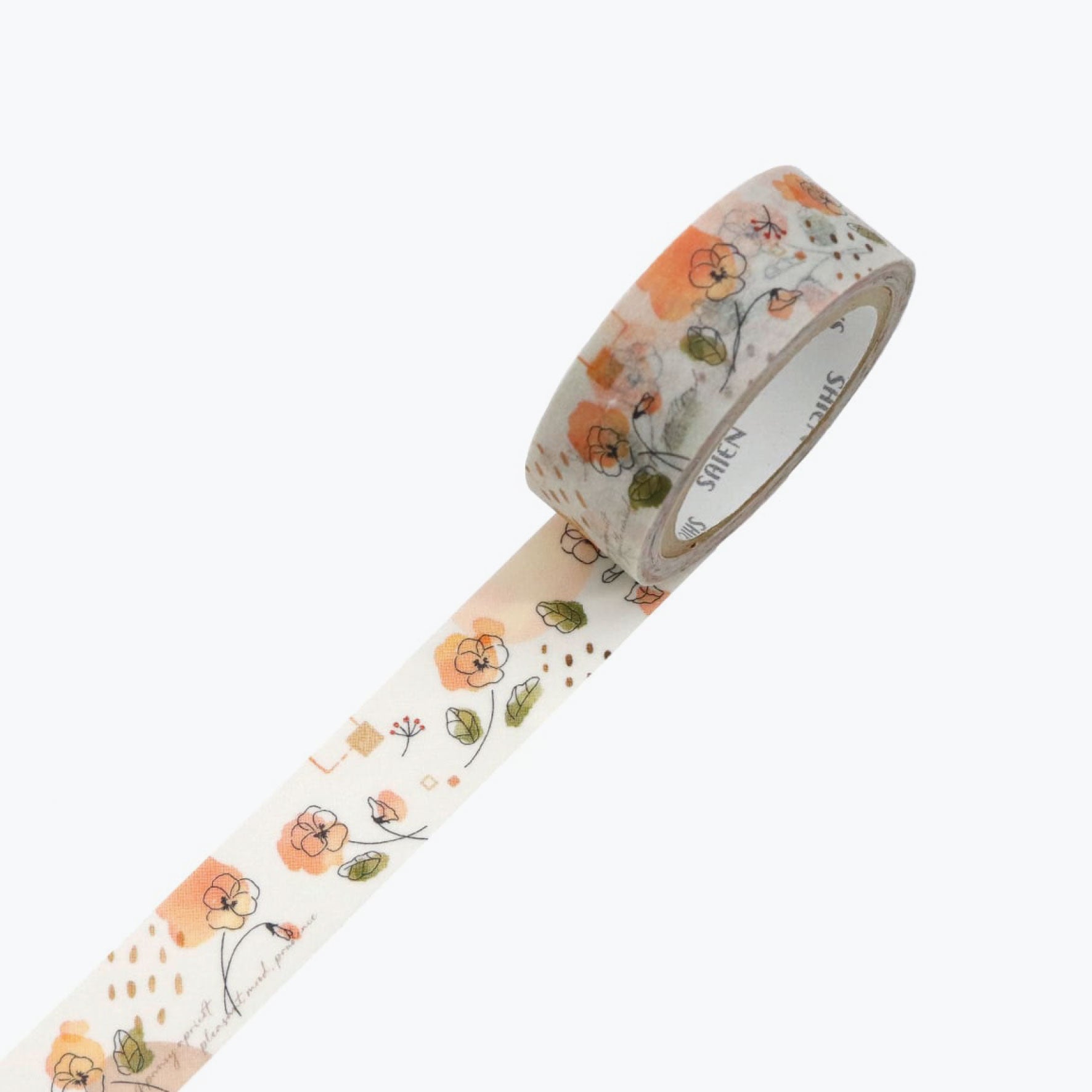 Kamiiso - Washi Tape - Pansy Apricot