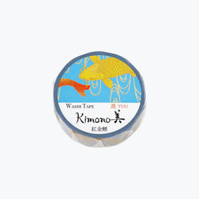 Kamiiso - Washi Tape - Kimono Beauty - Red and Gold Carp