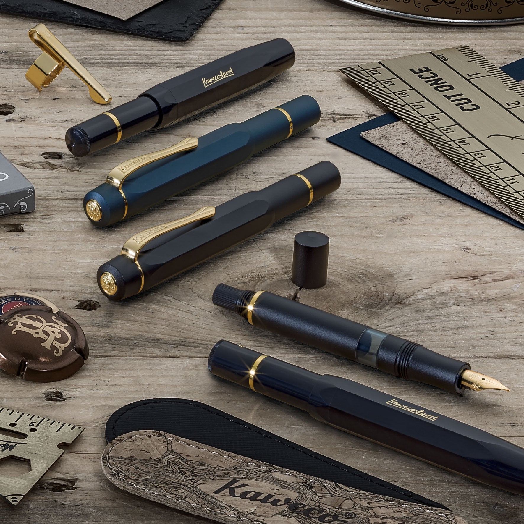 Kaweco - Fountain Pen - Piston Sport AL - Navy