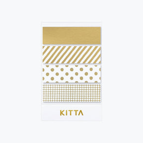 King Jim - Washi Strips - KITTA - Mix (Gold Foil) <Outgoing>