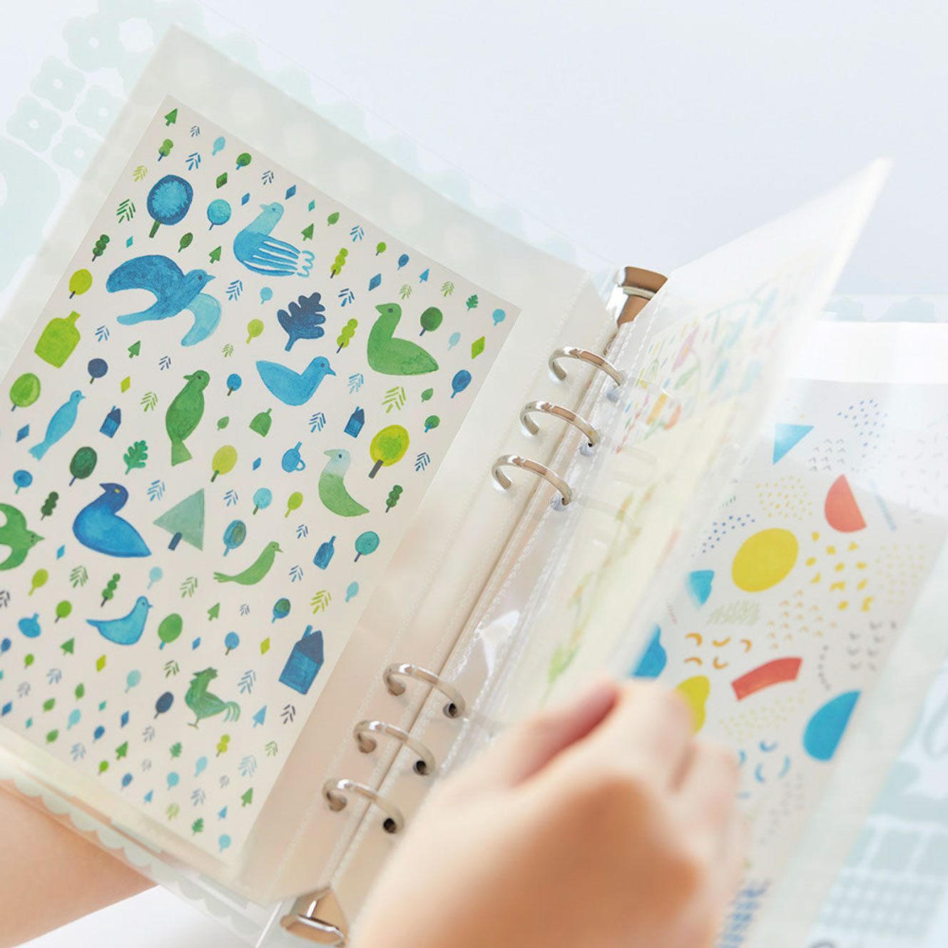 King Jim - Planner Sticker Binder - Hitotoki - Blue