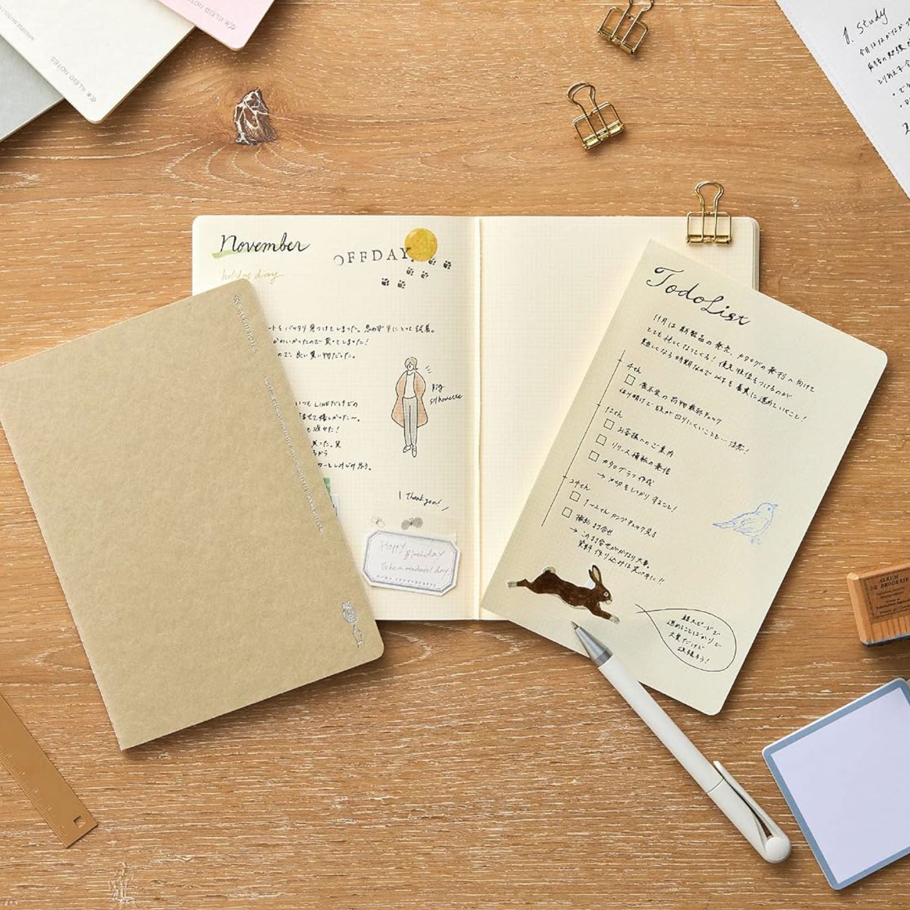 Kleid - Notebook - Tiny Grid - B6 - Beige