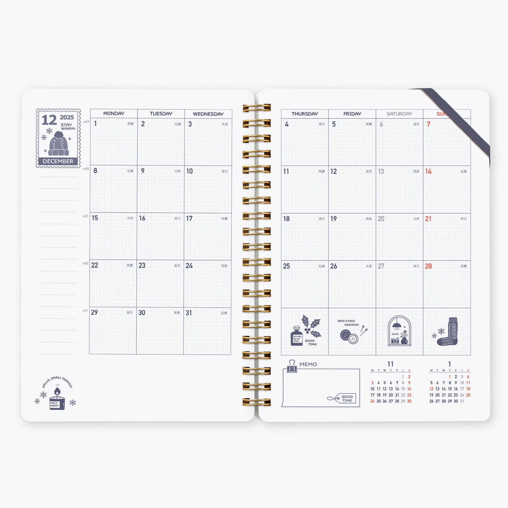 Kleid x Eric - 2026 Diary - B6 - Navy