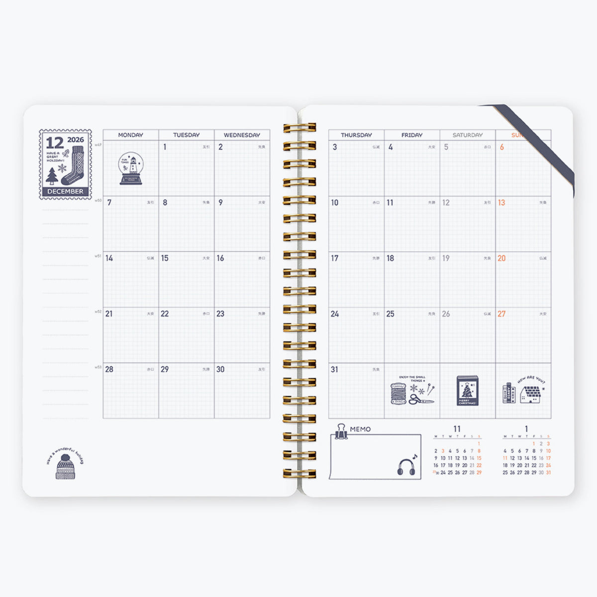 Kleid x Eric - 2027 Diary - B6 - Gray