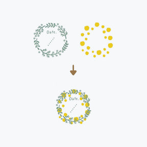 Kutsuwa - Stamp - Hancoco Slide - Wreath