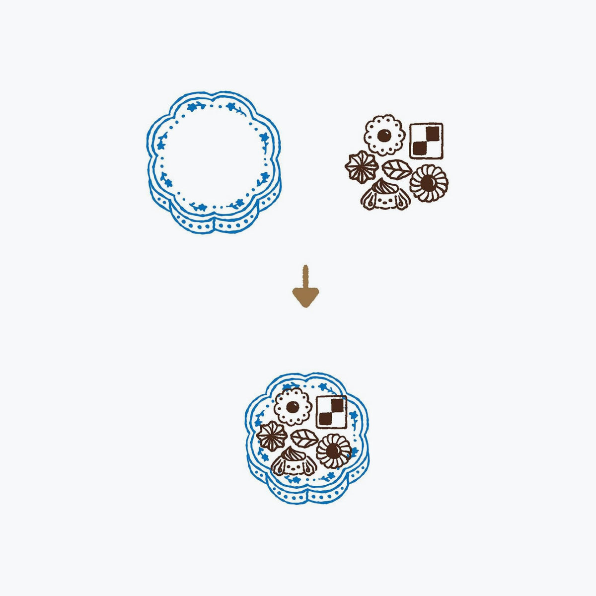 Kutsuwa - Stamp - Hancoco Slide - Cookies