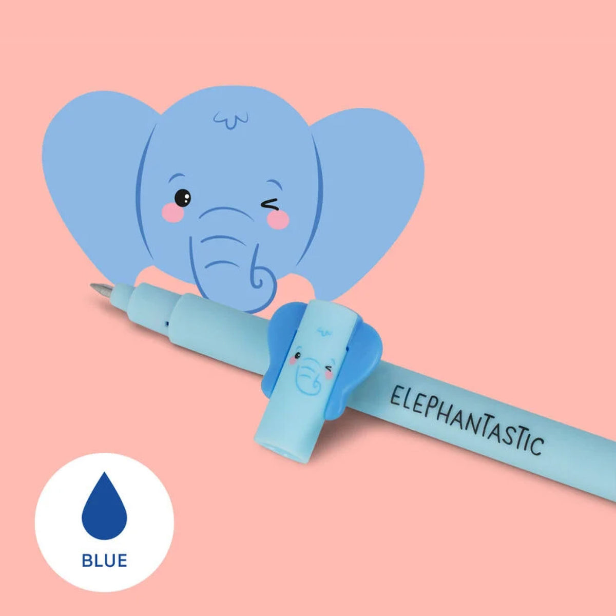 Legami - Gel Pen - Erasable - Elephant (Blue Ink)